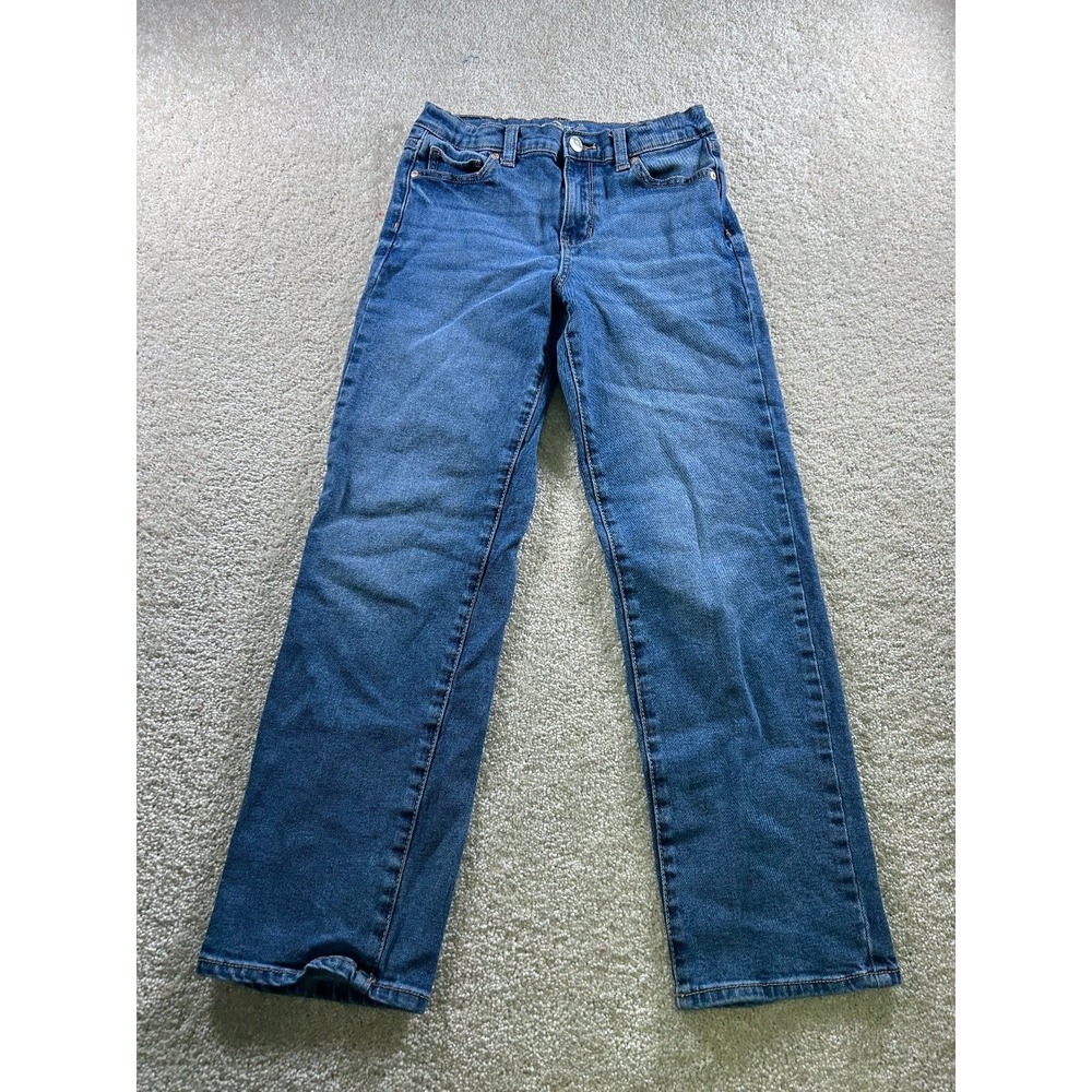 Jordache‎ Girls Jeans Size 12 Medium Enzyme Straight Fit Adjustable Waist